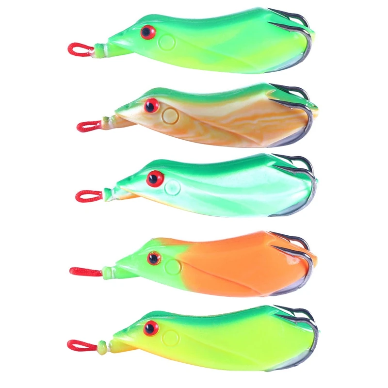 

Приманка лягушка 5 шт., для окуня, искусственные приманки, Ray Frog, для рыбалки, искусственная наживка