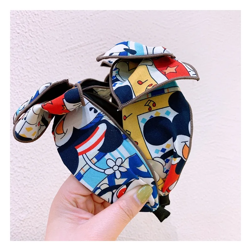 Disney хлопковые комплекты с принтом в виде героев мультфильма повязка на голову