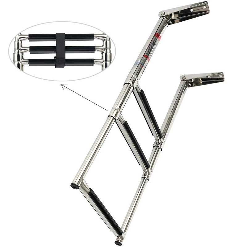 WSFS Горячая 3 шаг 304 нержавеющая сталь телескопическая лодка для плавания