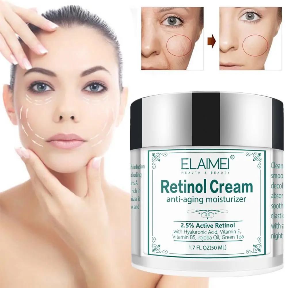 

Face Cream Retinol Hyaluronic Acid Vitamin A Anti-Wrinkle Cream Moisturizing Cream Nourishing Firming Lotion Day Cream