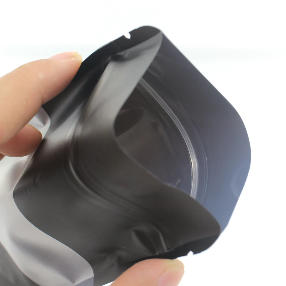 50 шт./лот матовые розовые зеленые черные пластиковые пакеты с замком-молнией и