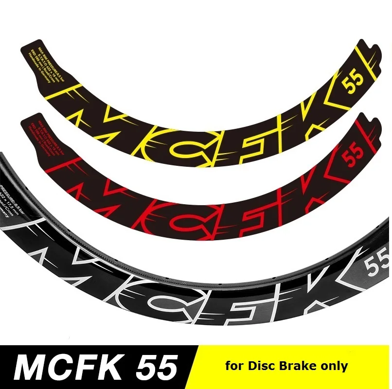 Two Wheel Stickers Set for MCFK 55 Disc Brake Road Bike Bicycle Cycling Decals bicycle decals |