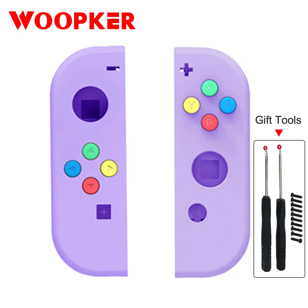 

Protective Case with Button for Nintend Switch Joy Con Replacement Shell White Transparent Pink Purple Cover