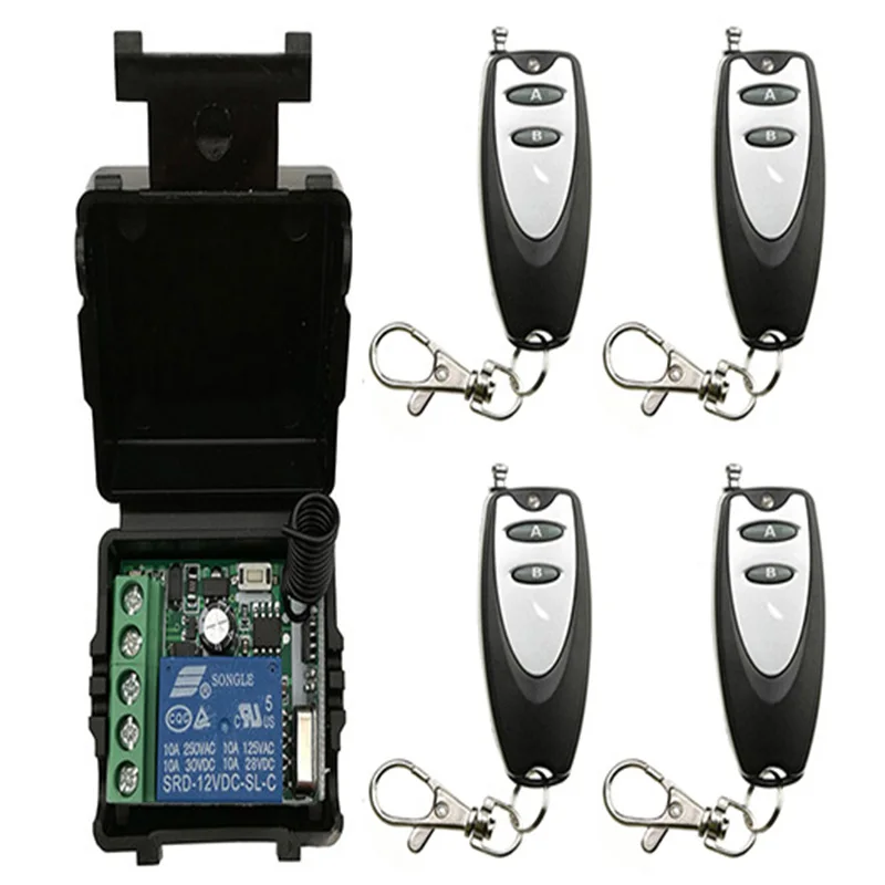 Универсальный беспроводной пульт дистанционного управления DC 1DC12V 1CH 10A релейный