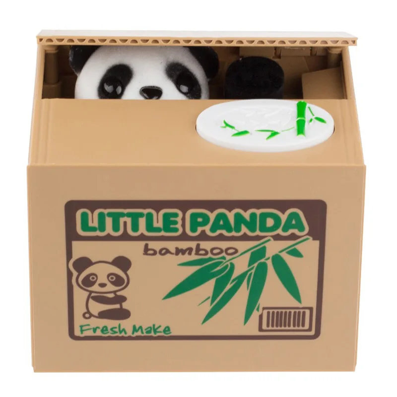 

Money Box Monkey Panda Automatic Stealing Coin Cat Kitty Coins Cents Piggy Bank Saving Money Box Kids Moneybox for Kids Gift
