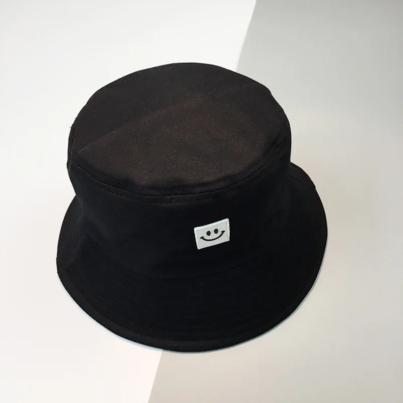 Женская панама со смайликом летняя Панама с плоским солнцезащитным козырьком