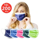 Одноразовые маски для взрослых, рта 3-слойные маски, хирургические маски Королевского синего цвета, розовая Хирургическая Маска