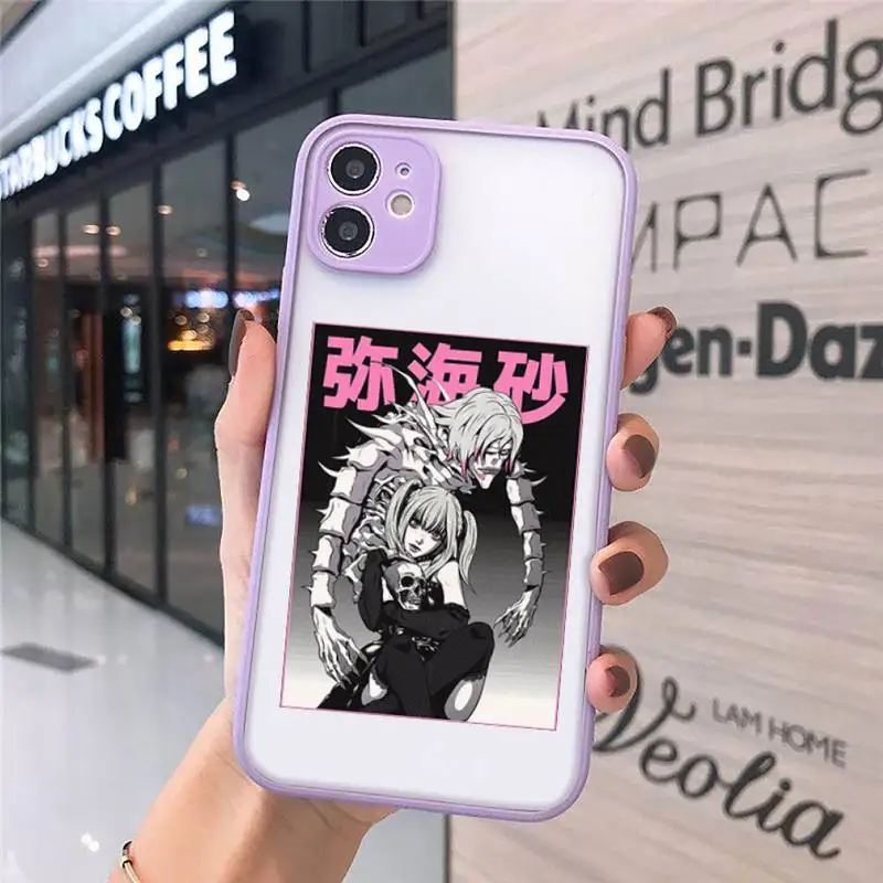 

rem and misa death note Phone Case Matte For iPhone 12 Mini 11 Pro XR XS Max 7 8 Plus X Hard PC Back Cover