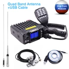 Последняя версия мини мобильного радио QYT KT-7900D 25W Quad Band 144220350 MHz KT7900D UV Трансивер или с блоком питания