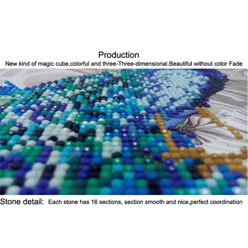 

5D Full Drill Diamond Painting by Number Kit with Solid Wood Hanging Rod Decor D2TD