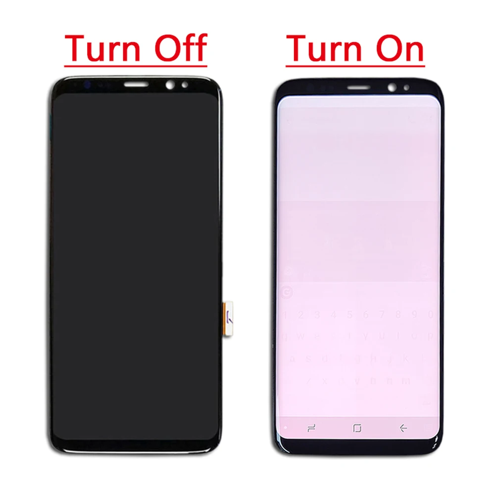 Amoled lcd с рамкой для samsung S8 G950 G950U G950F S8 Plus G955 G955F дисплей горящая тень+ кодирующий преобразователь сенсорного экрана в сборе