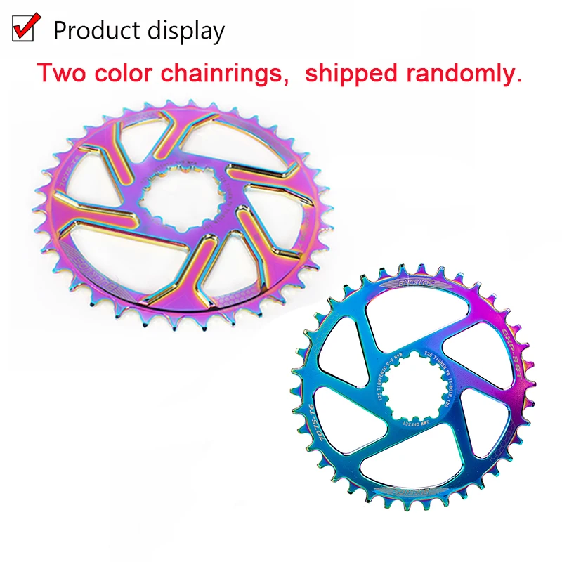 MTB GXP цепное кольцо Радуга смещение 3 мм узкий широкий Алюминиевый велосипед