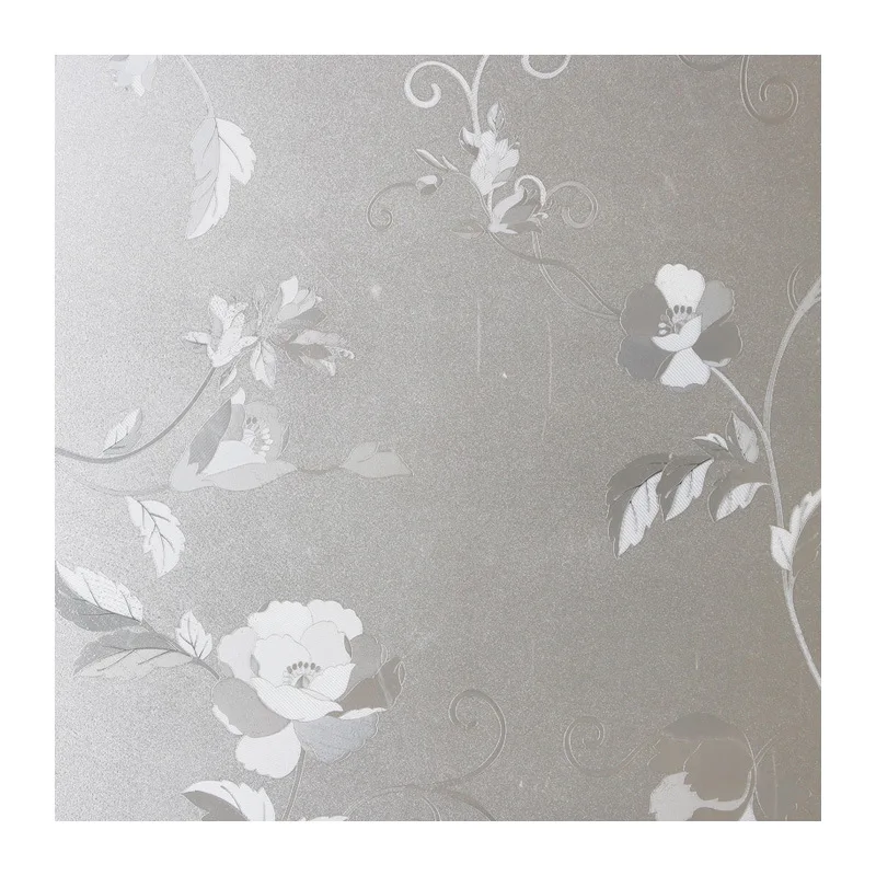 Статическая садовая стеклянная пленка с цветами для гостиной спальни офиса