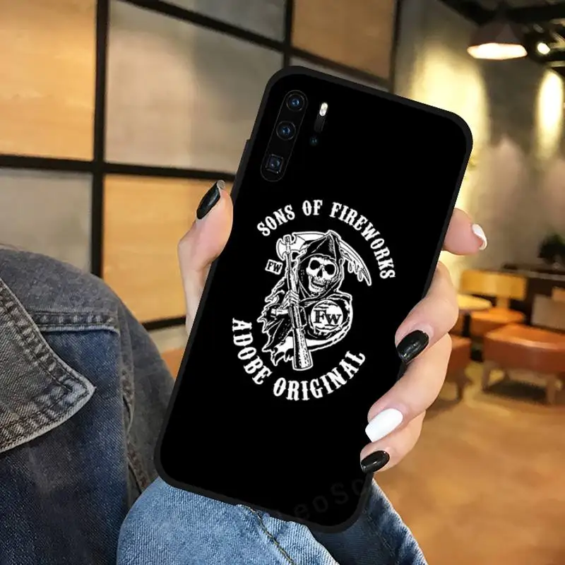 

Sons of anarchy American TV series Phone Case For Huawei Mate 9 10 20 Pro lite 20x nova 3e P10 plus P20 Pro Honor10 lite