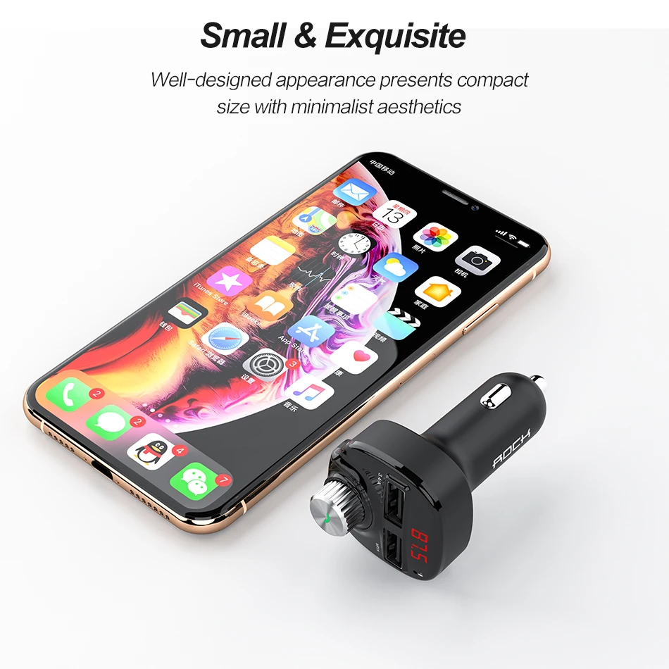 Автомобильное зарядное устройство Biaze 3.4A двойной USB для мобильного телефона с MP3