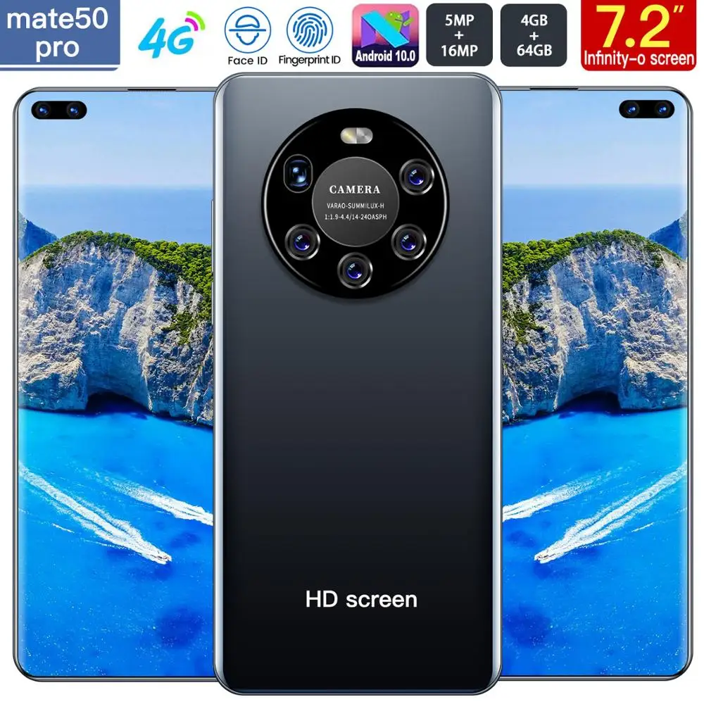 

Высококачественная универсальная задняя крышка Mate 50 Pro из высококачественного стекла HD 7,2 дюйма, три цвета