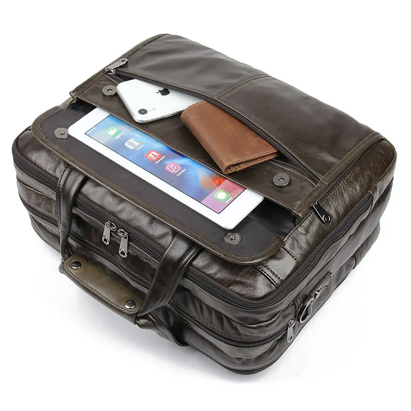Luufan высокого класса из натуральной кожи, мужской женский портфель, сумка из натуральной воловьей кожи, деловая сумка, Повседневная рабочая сумка, сумка на плечо, ручная сумка
