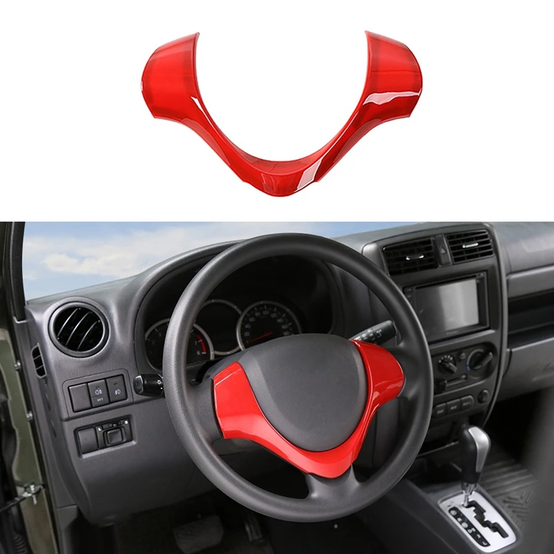 

for Suzuki Jimny 2015-2017 Car Steering Wheel U-Shape Button Frame Decorative Cover Trim