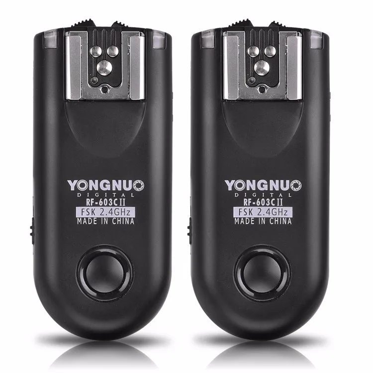

YONGNUO RF603 II C3 Wireless Flash Trigger 2pcs Transceivers for Canon 10D 20D 30D 40D 50D 5D Mark II III 5D 6D 7D 1DS 1DX