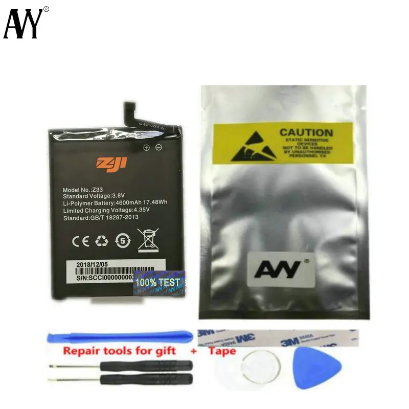 

AVY Battery For HOMTOM ZOJI Z33 Mobile Phone Replacement 4600mAh Li-ion Batteries Bateria 100% Tested In stock