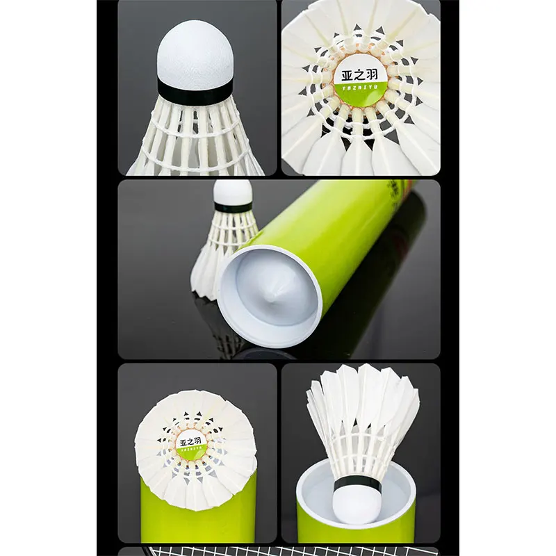 

Badminton Shuttlecock White Goose Board Feather Flying Stability Durable Shuttlecock Ball Feather Shuttlecock Indoor