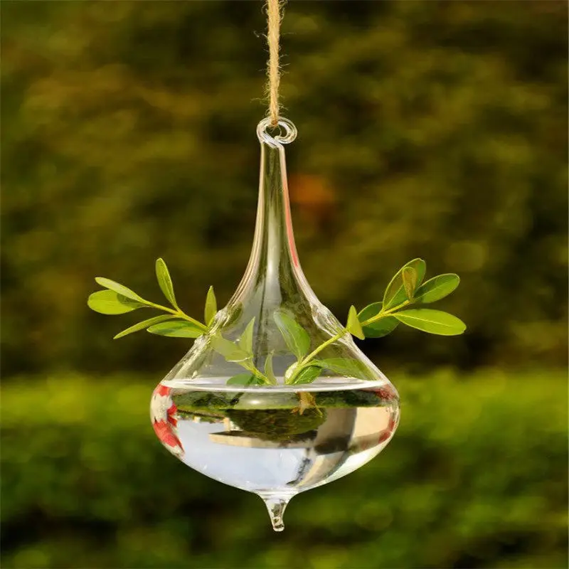 

new Hand Made Green Planter Hanging Vase Container Wall Plant Basket For Garden nas01