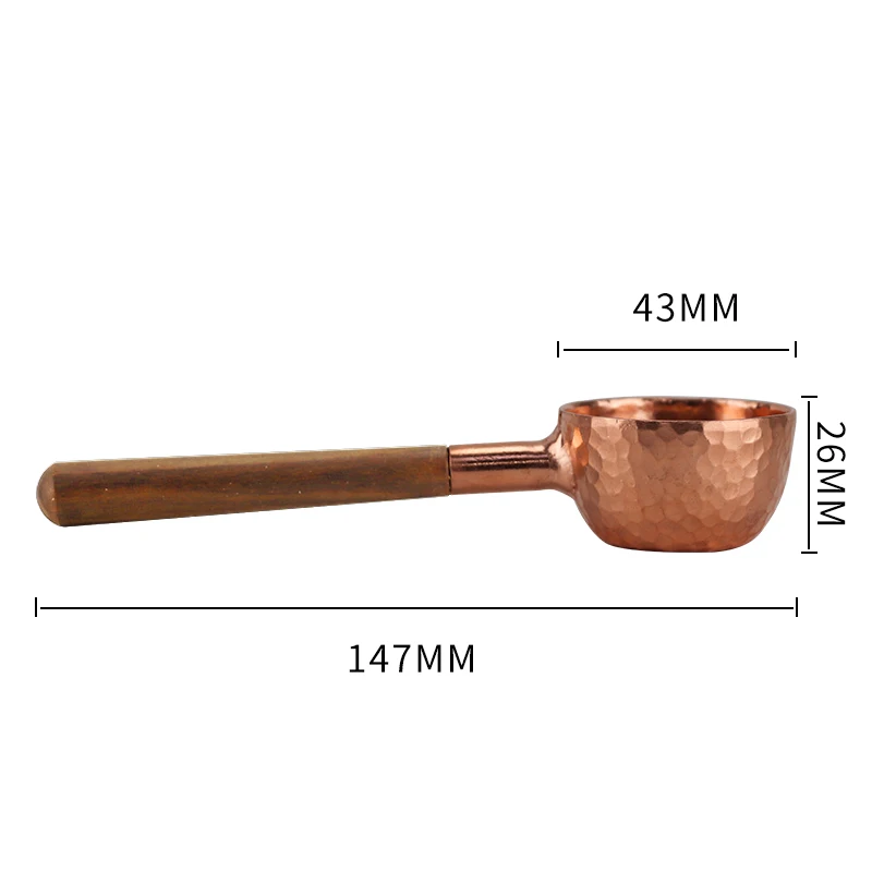 Productos de cocina creativos, cuchara de caf&eacute; de cobre, cuchara medidora de caf&eacute; de cobre, cuchara de caf&eacute;, &iexcl;Nuevo!-2
