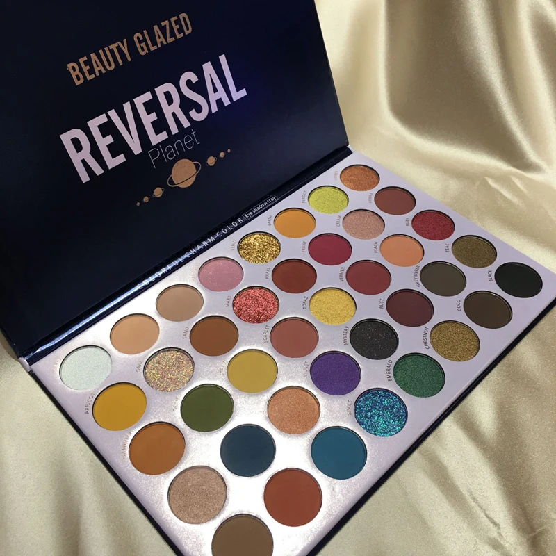 BEAUTY GLAZED Новая палетка теней для век Matte Shimmer с водонепроницаемым Nude Reversal Planet Makeup Eye Shadow Pallete Cosmetics на 40 цветов.