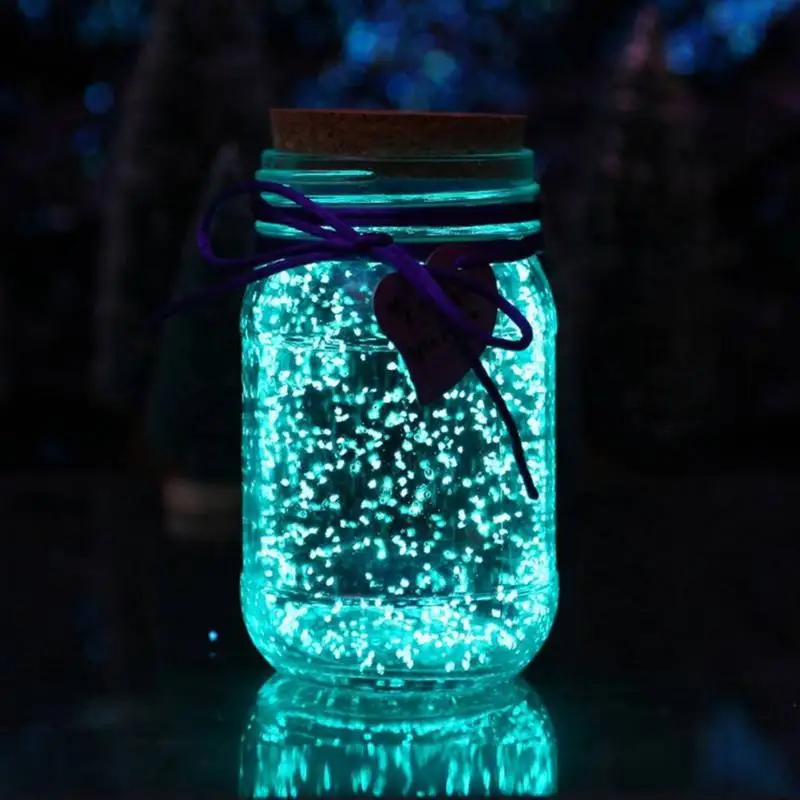 DIY люминесцентный песок светящийся в темноте для дома и сада аквариум