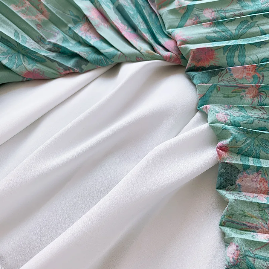 Sherhure 2020 высокая талия женские летние длинные плиссированные юбки Saia Boho цветочный