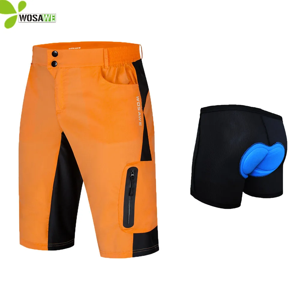 

WOSAWE Summer Men's MTB Bike Shorts Anti-Sweat Breathable Quick Dry Bicycle Sports Riding Bottom Wear Downhill Cycling Shorts