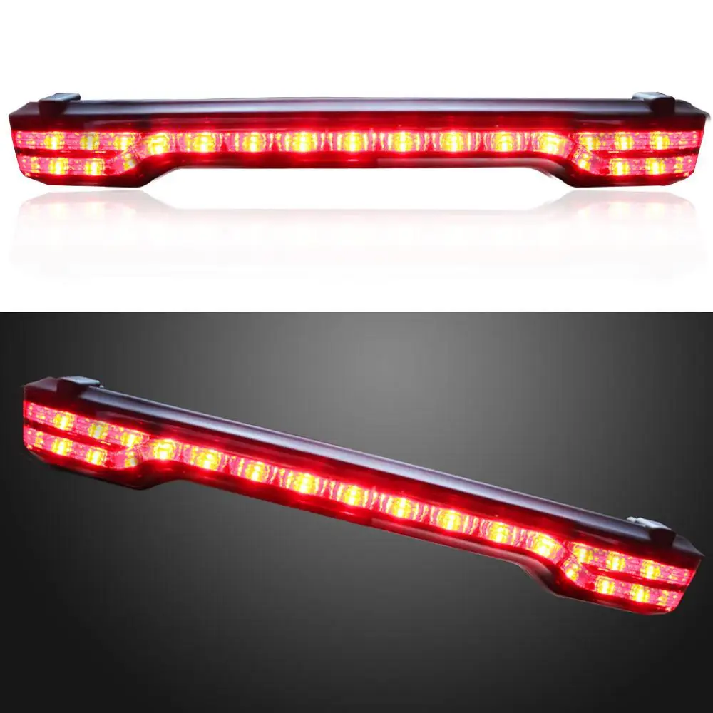 Ретро дымовой мотоцикл тур Пак тормоз поворотный светодиодный задний светильник