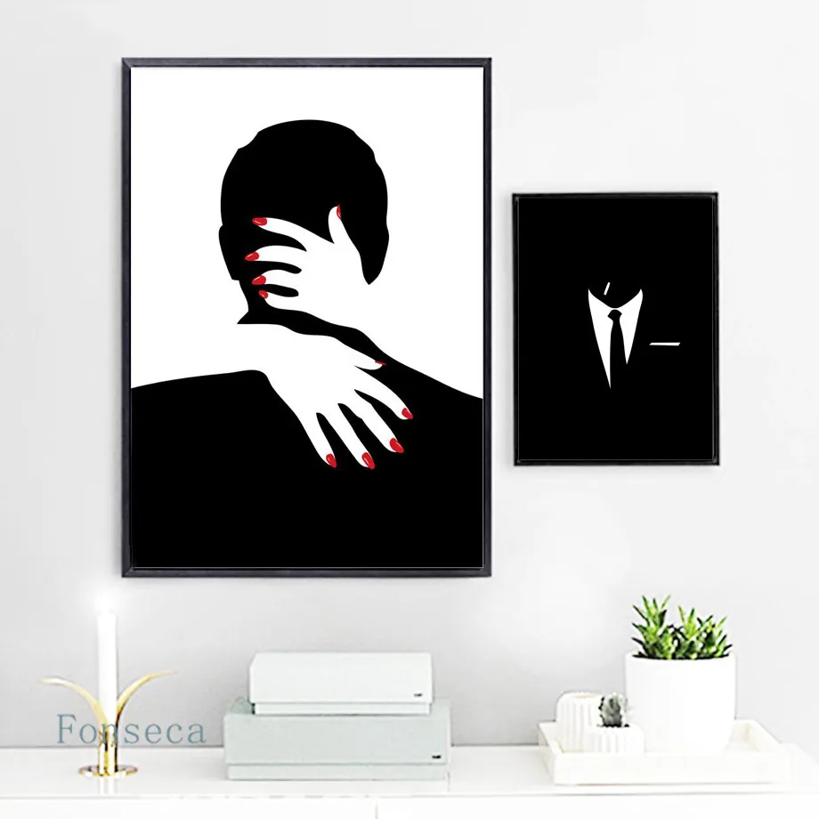 Абстрактная Картина на холсте для мужчин и женщин, огромные художественные настенные плакаты и принты на холсте, скандинавский постер, картины для гостиной