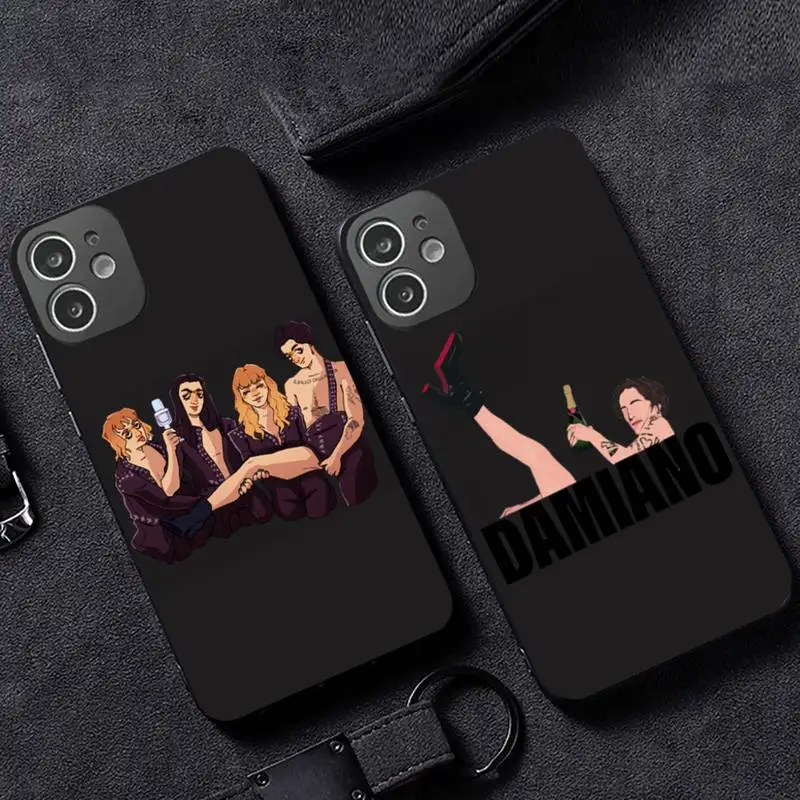 

Maneskin Damiano David Phone Case for iPhone 12 11 mini pro XS MAX XR 8 7 6 6S Plus X 5S SE 2020