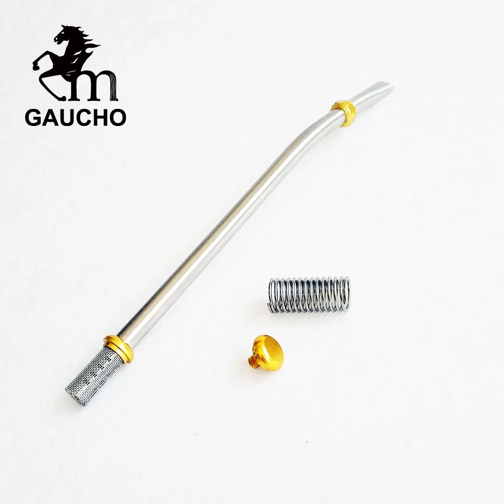 200 шт./лот Gaucho Yerba Mate Straw из нержавеющей стали со съемным двойным фильтром Bombilla