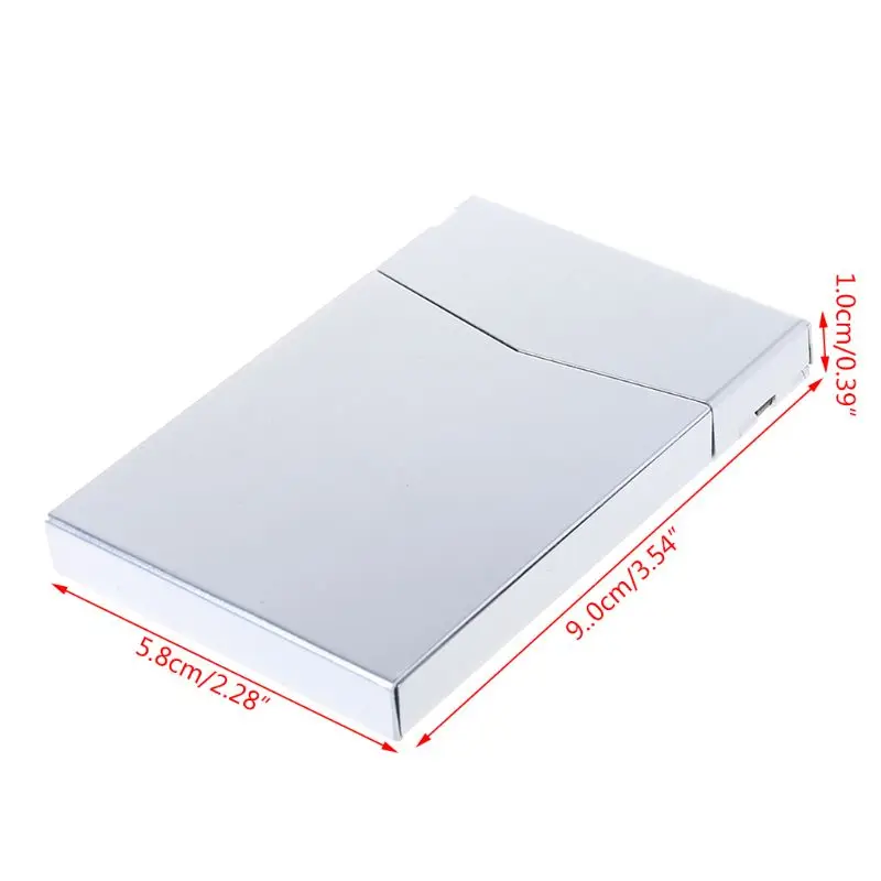 Карманный чехол для визиток удостоверения личности Металлический футляр