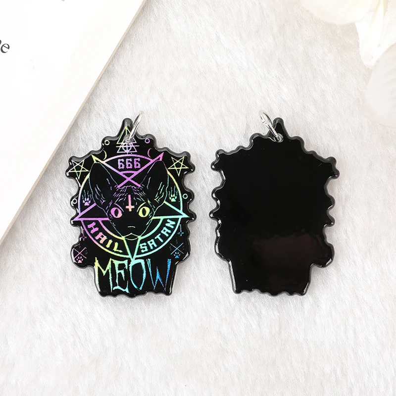 12 шт. акриловые подвески в виде черного кота | Украшения и аксессуары