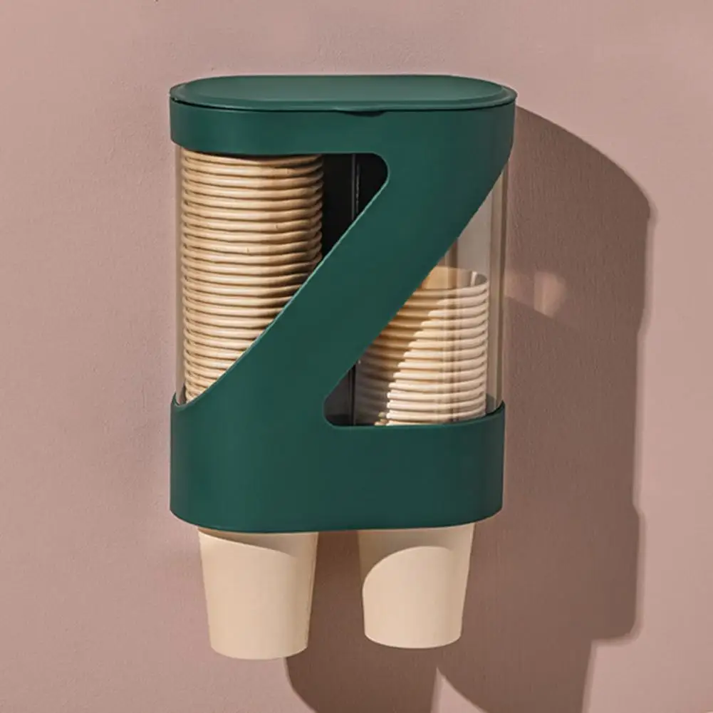 Диспенсер для чашки двойной цилиндр ABS пылезащитная крышка прочный держатель