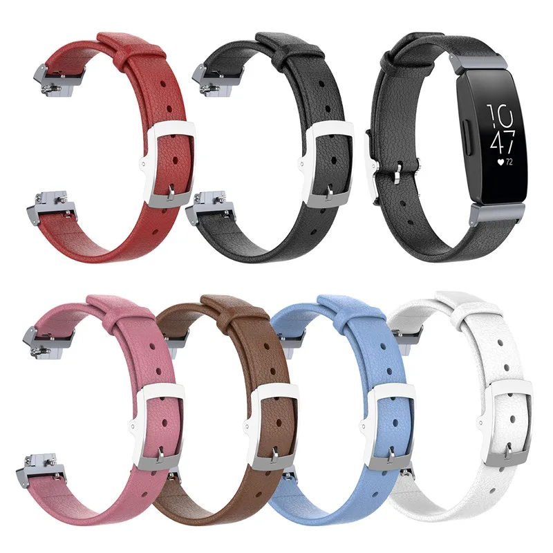 

Replacement Genuine Leather Watch Band Strap Bracelet For Fitbit inspire/inspire HR Tracker Fitness Wrist Band Watchbands Strap