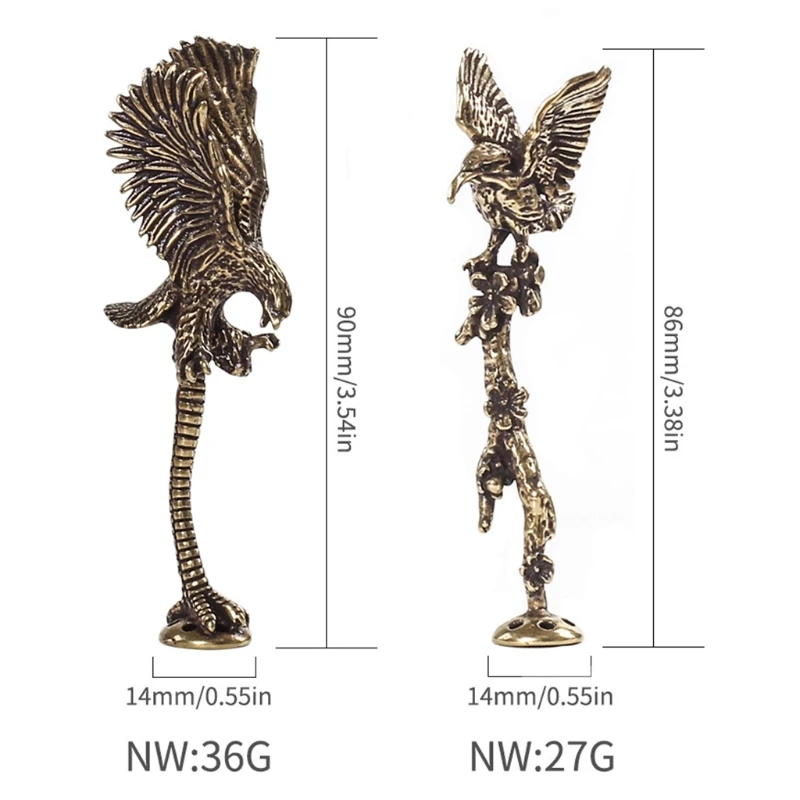 

Antique Vintage Metal Eagle Cigarette Pipe Press Rod Tamper Smoke Cleaner Retro Engraving Multifunctional Tobacco Pipes Accessor