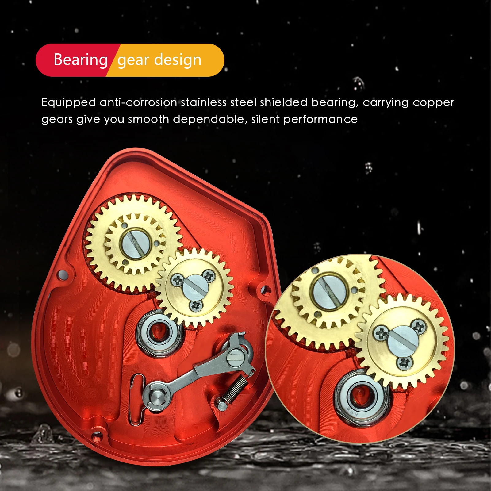 Фото ORJD CNC Jigging Reel 1500/2000/3000 левая/правая ручка из алюминиевого сплава 13 + 2BB, медленная джиг-катушка, полностью Металлическая для джиггинга №5