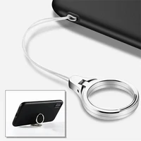 Universal metal Lanyard For Keys Phones Strap for iPhone Plus Keycord Lanyards Finger Mobile Holder Stand Accessories