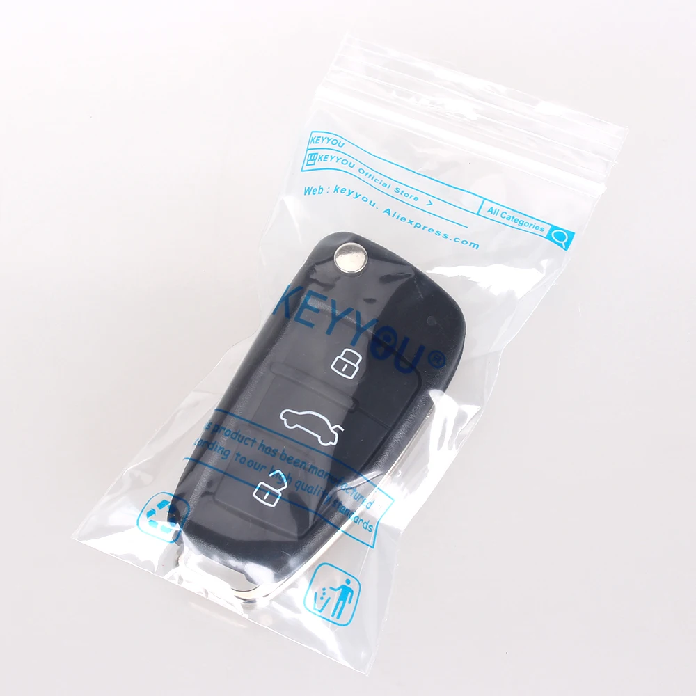 Складной флип-ключ KEYYOU чехол для дистанционного управления автомобилем с 3