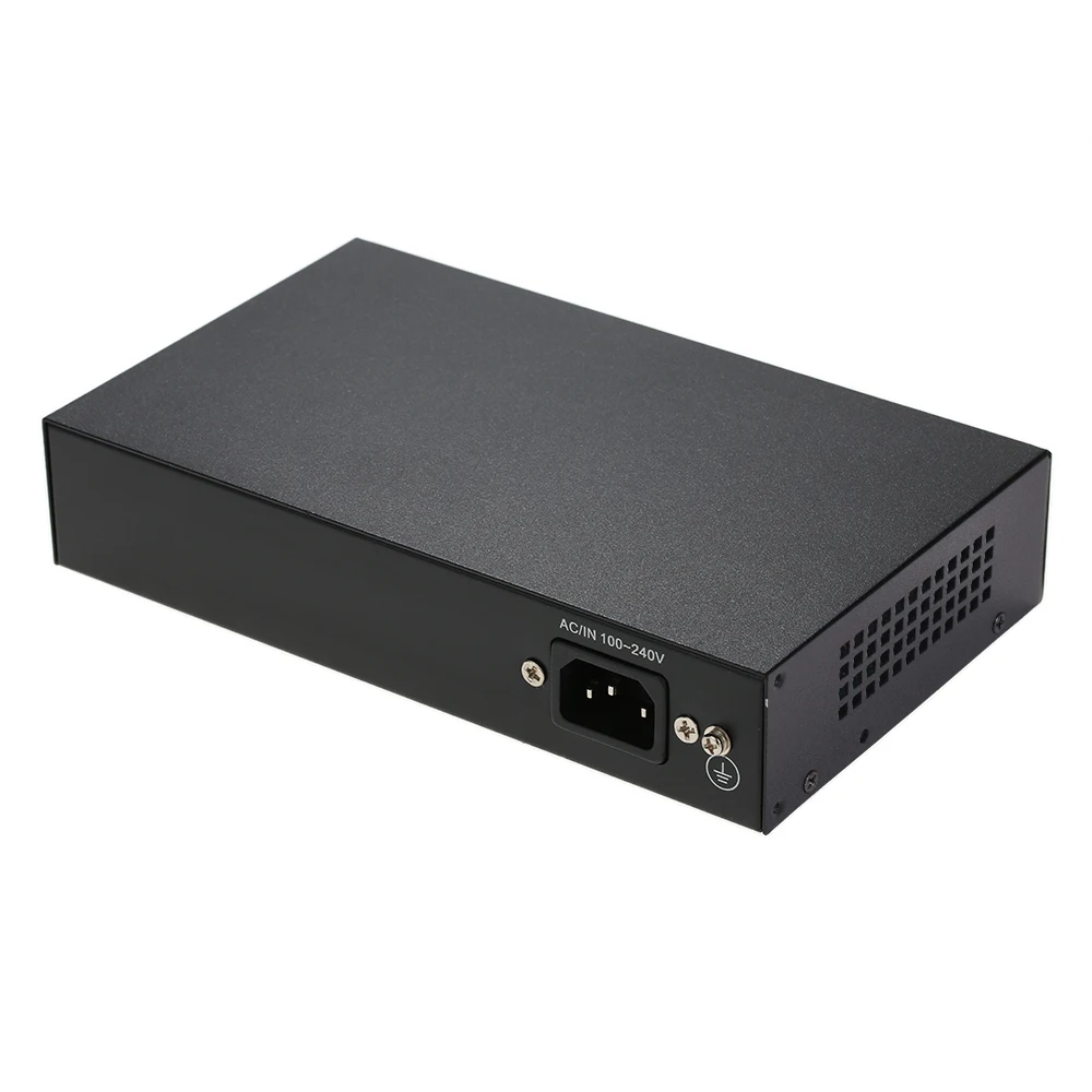 1 + 4 порта 10/100 Мбит/с PoE выключатель инъектор питания через Ethernet IEEE 802.3af для камер AP