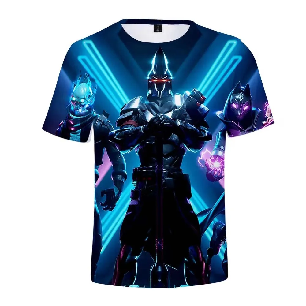 Сезон X новинка модная крутая футболка с лисой Мужская роялем для игры в битву