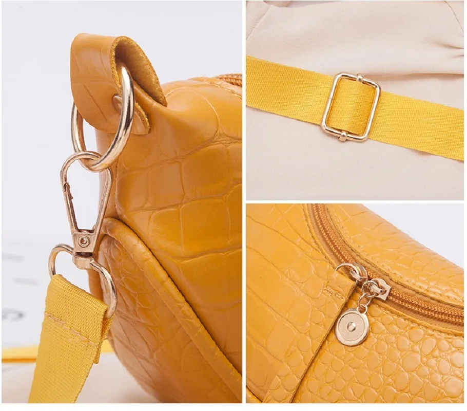 

Women Adjustable Belt Waist Packs Chest Bag Zipper Waterproof PU Leather Bum Bags Travel Sprots Purse Phone Pouch Fanny Pack