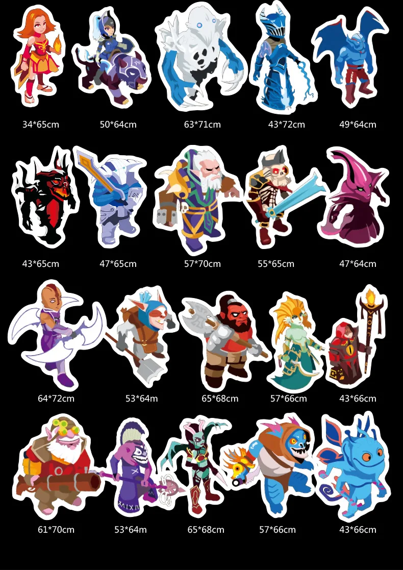 50 шт. наклейки из игры Dota sticker s Dota 2 наклейки с героями для ноутбука Pad багаж наклейка s гитарная наклейка книга стикер пакет