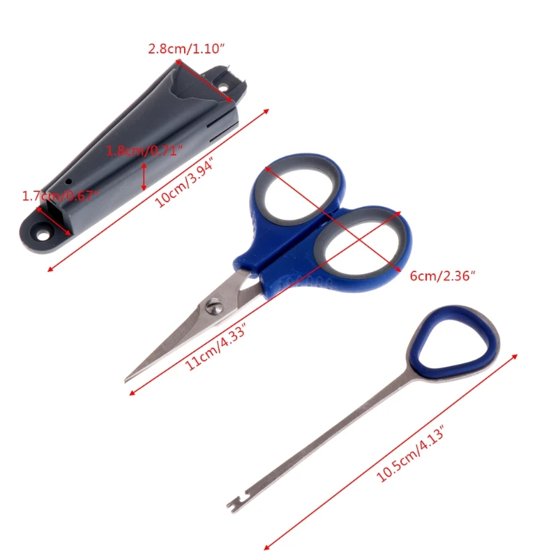 CrazyShark Stainless Steel Fishing Scissors Line Cutter With Hook Remover Carp Fish Accessories Goods For | Спорт и развлечения