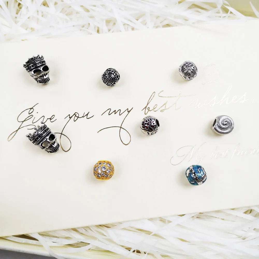 Подвеска с подвеской в виде черепа королевского шарма из стерлингового серебра