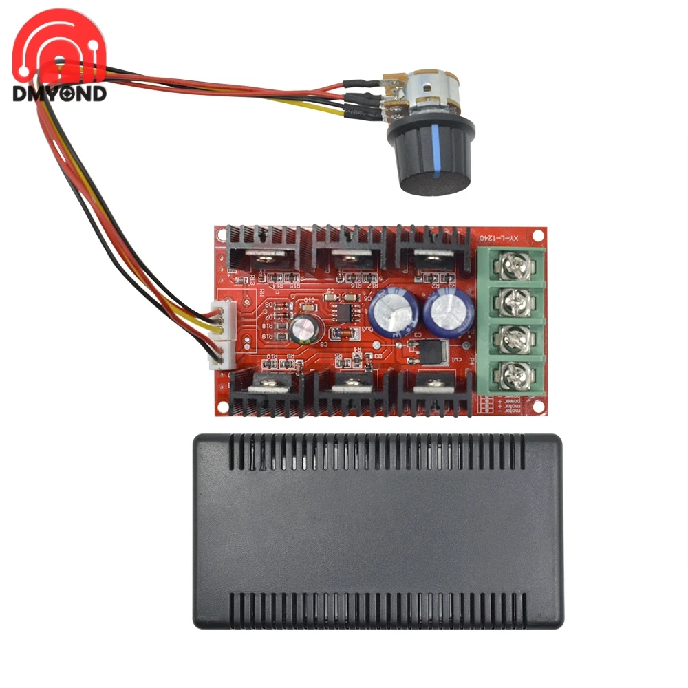 2000W DC 12V 24V 48V MAX 40A контроллер скорости двигателя постоянного тока PWM регулятор